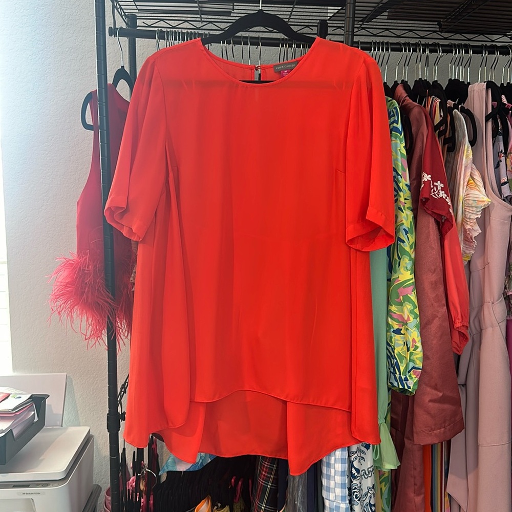 Orange blouse